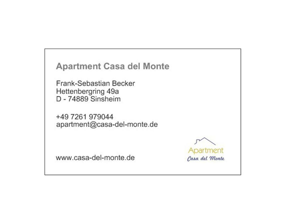 Apartment Casa Del Monte Sinsheim Exterior photo